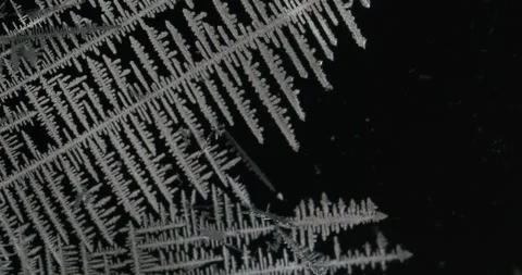 Tin metal element forming process under microscopy 4k timelapse video Stock Footage 116792252