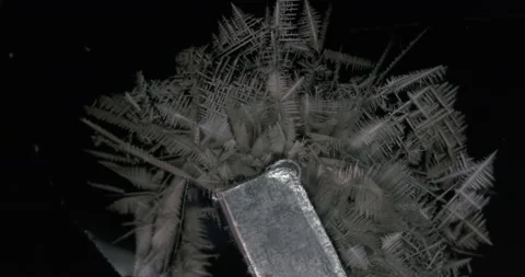 Tin metal element forming process under microscopy 4k timelapse video Stock-Footage 116792290