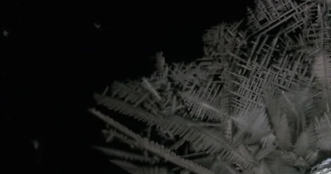 Tin metal element forming process under microscopy 4k timelapse video Stock Footage 116792319