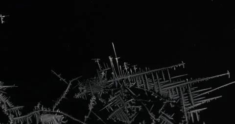 Tin metal element forming process under microscopy 4k timelapse video Stock Footage 116792519