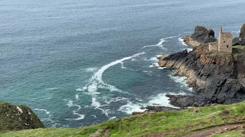 Tin Mines at Botallack in Cornwall, UK Stock Footage 241351922
