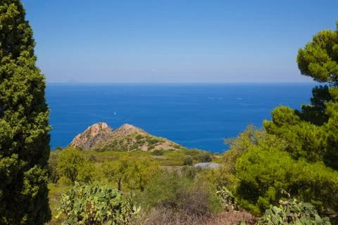 TINDARI landscape Stock Photos