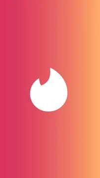 Tinder logo sign symbol vector. Mobile apps online service icon. Social Media Stock-Illustration