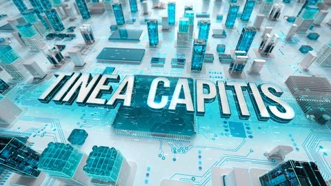 Tinea Capitis with medical digital technology concept 库存影片 107294889