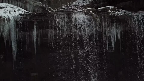 Tinker Falls Waterfall Close up Stock Footage 107402939