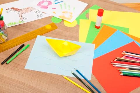 Tinker with paper 写真素材