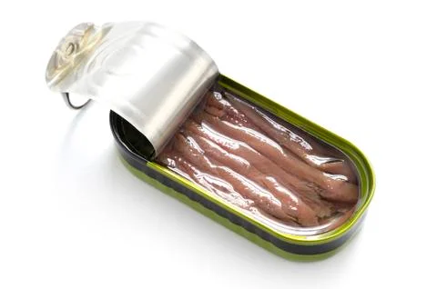 Tinned anchovy Stock Photos