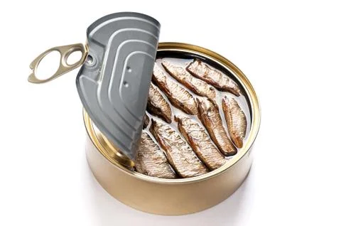 Tinned sardines Stock Photos
