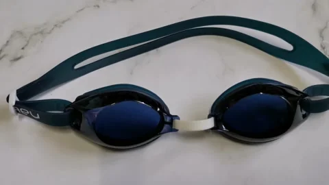 Tinted Swimming Goggles Stock Footage 170028548