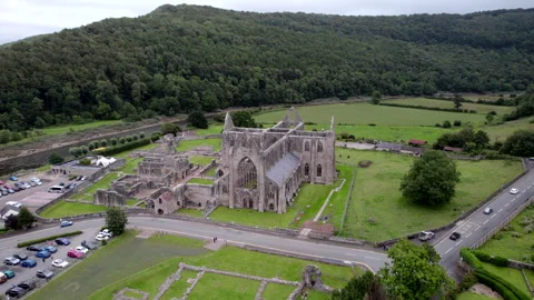 Tintern Abbey, Wales Stock Footage 305054978