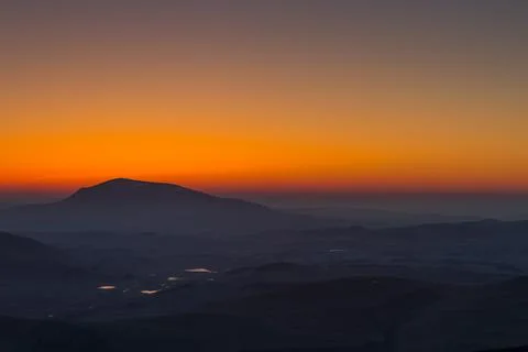 Tinto Hill at Dusk Stock Photos
