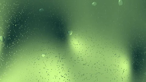 Tiny Air Bubble Floating Through Green Liquid in Abstract Macro Background Video stock 333984525
