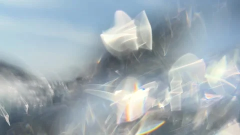 Tiny air bubbles move below the surface creating gentle motion through seawater. Stock Footage 341677976