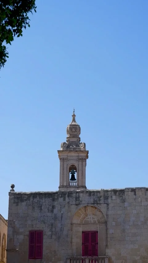 The tiny, beautiful old streets of Mdina Old capital of the state of Malta Video stock 300309005