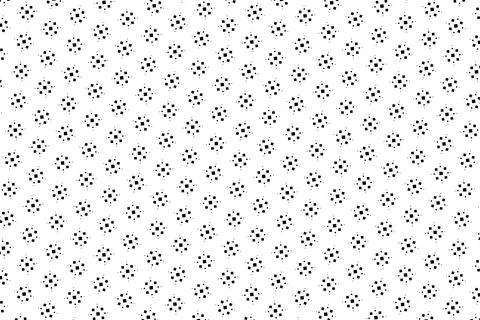 Tiny black square clusters are distributed across a crisp white field, form.. Stock Illustration