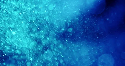 Tiny Blue Particles Swirling In Darkness 库存影片 279232788