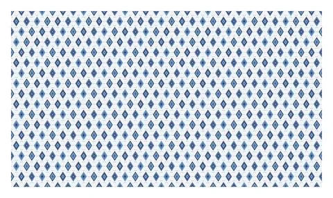 Tiny blue rhombus shapes creating a dense geometric seamless pattern on lig.. Illustrazione stock