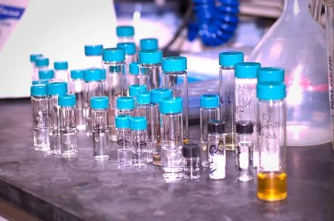 Tiny Bottles Stock Photos