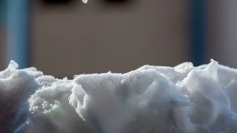 Tiny bubbles are falling on the surface Stock Footage 87126516