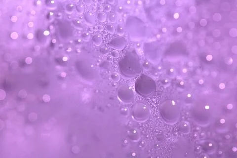 Tiny Bubbles on a Colour Background Condensation Pink Steam Water Stock Photos