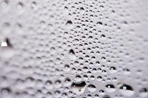 Tiny Bubbles on a Colour Background Condensation Steam Water Foto stock