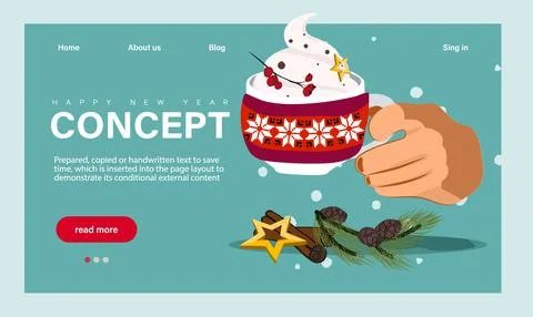 Tiny Characters Celebrate New Year at Huge 2023 Illustrazione stock