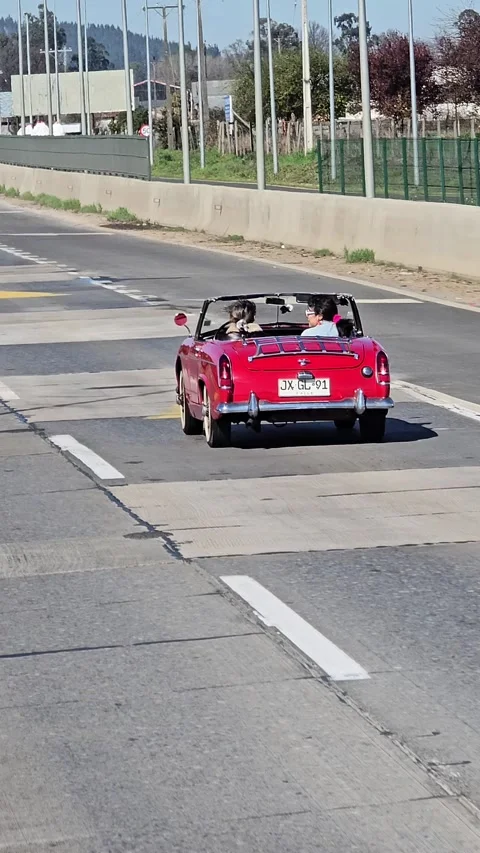 Tiny Classic Car Seen In Chile, Chile - 06 Sep 2025 Stock Footage 317108776