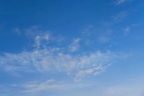 Tiny clouds in the sky (nature background) 写真素材