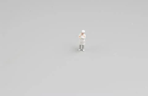 Tiny  of cook are talking in the kitchen. Stock Photos