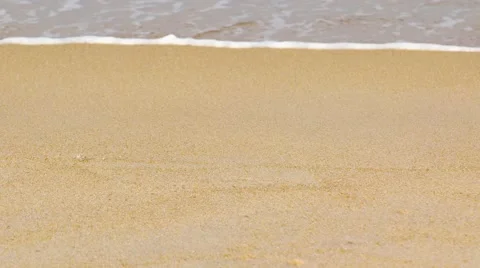 Tiny Crab Scuttles along a Tropical Beach. Video UltraHD 库存影片 61029229