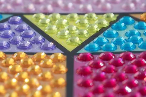 Tiny diamond ike zircons Stock Photos