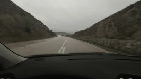 Tiny drops of rain on cars windscreen 4K 60fps video Stock Footage 214543061