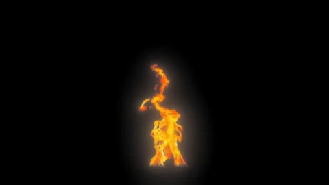 Tiny fire glowing effect Video stock 313603581