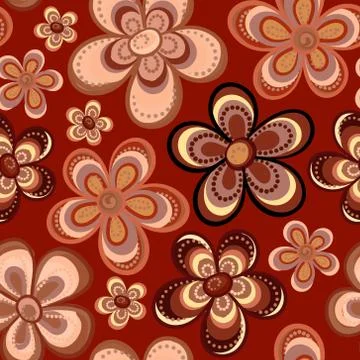 Tiny floral seamless pattern Stock Illustration
