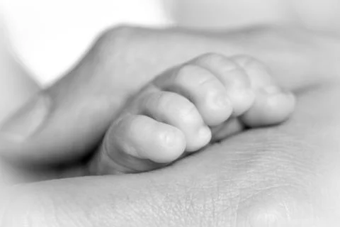 Tiny foot Stock Photos