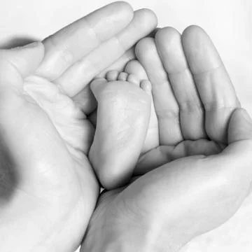 Tiny foot Stock Photos