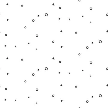 Tiny geometric signs seamless pattern 스톡 일러스트