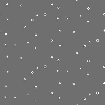 Tiny geometric signs seamless pattern Illustrazione stock
