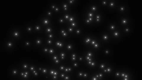 Tiny glittering elements like small dots appers and dissapears in several ways Stock Footage 296488590