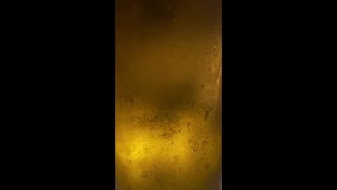 Tiny Golden Brew Bubbles Video stock 332742635