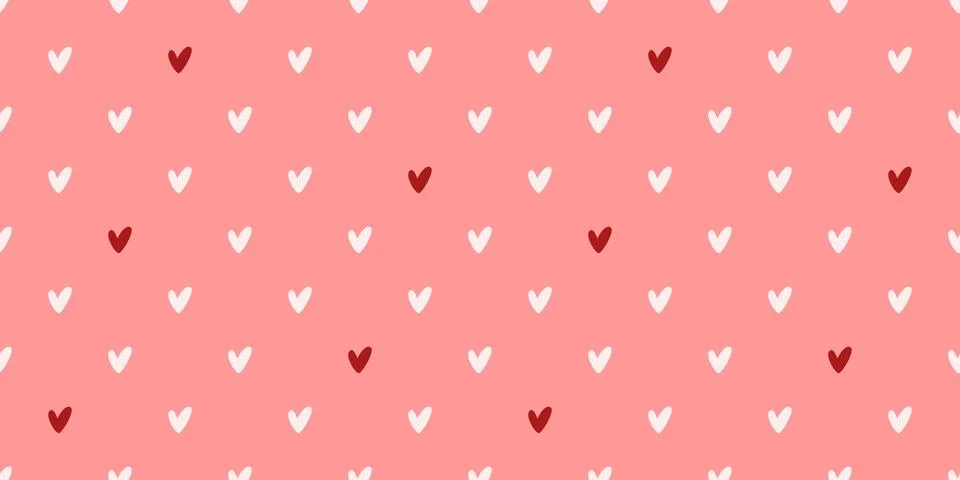 Tiny hearts cute pink print 스톡 일러스트