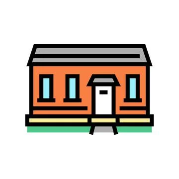 Tiny home color icon vector illustration Stock Illustration