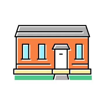 Tiny home color icon vector illustration Ilustración de archivo