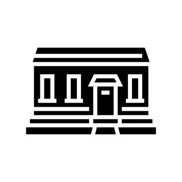 Tiny home glyph icon vector illustration Stock Illustration