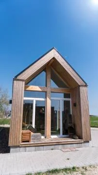 Tiny house front Foto stock