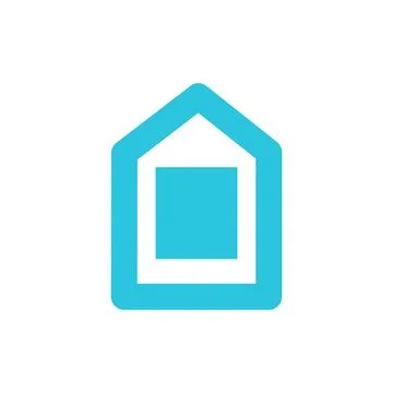 Tiny House, Simplicity and luxury,  Home symbol sign icon Stock Illustration