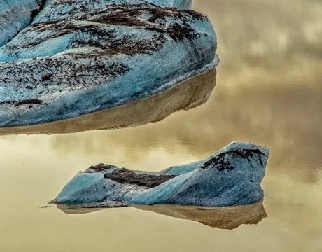 Tiny Icebergs Iceland Stock Photos