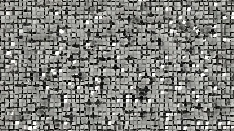Tiny metal cubes that move randomly Stock Footage 320618408