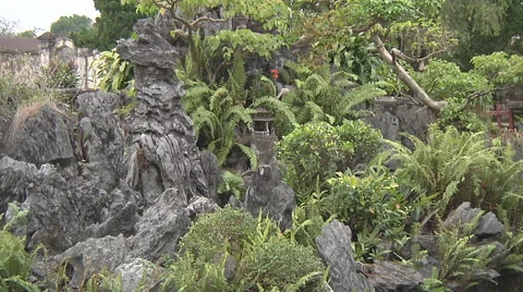 Tiny monastery in Ho Chi Minh City, North Vietnam Stock Footage 52973112