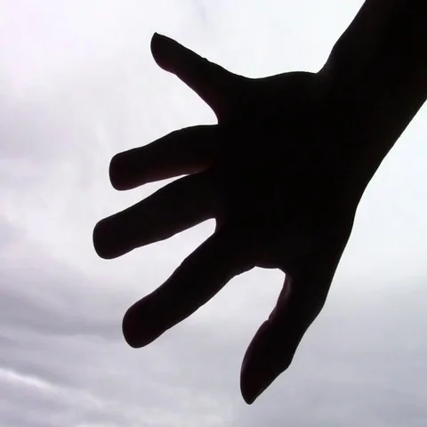 Tiny movements of a hand on a window-pane Video stock 69521189